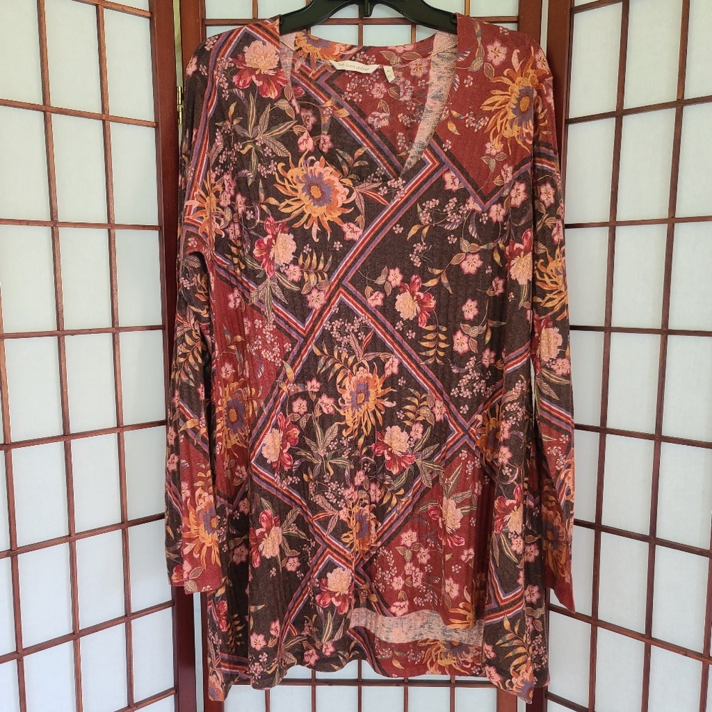 Soft Surroundings long sleeve Top Womens Size XL